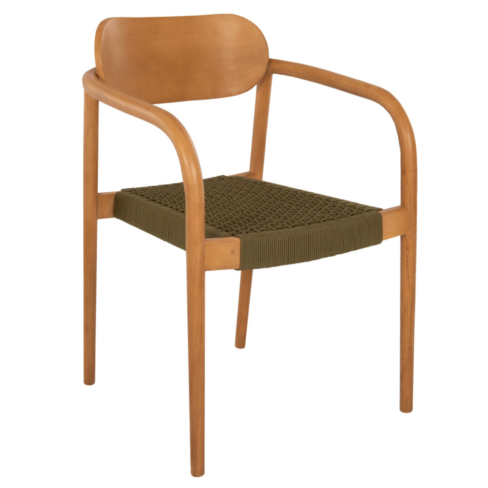 ΠΟΛΥΘΡΟΝΑ FB99636.05 ΞΥΛΟ TEAK ΦΥΣΙΚΟ & ΣΧΟΙΝΙ--B’ΔΙΑΛΟΓΗΣ 55x54x80Yεκ.