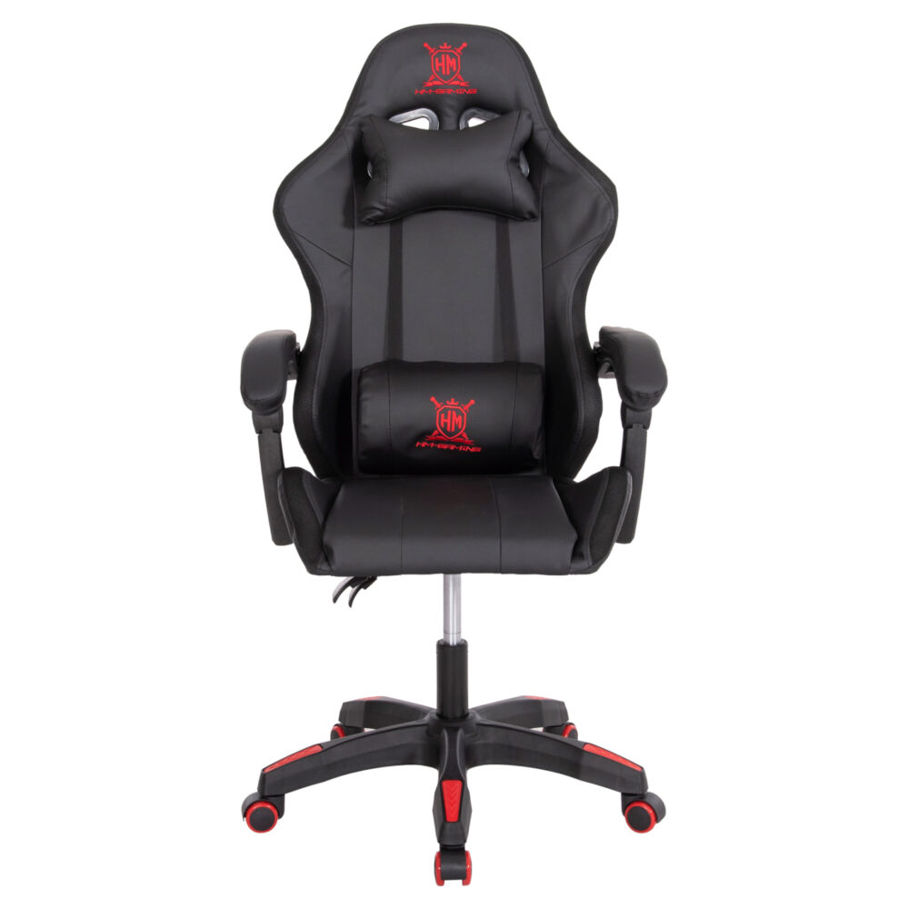 ΠΟΛΥΘΡΟΝΑ GAMING FB91203.01 ΜΑΥΡΟ-ΚΟΚΚΙΝΟ PVC 58.5x100x120Υεκ.