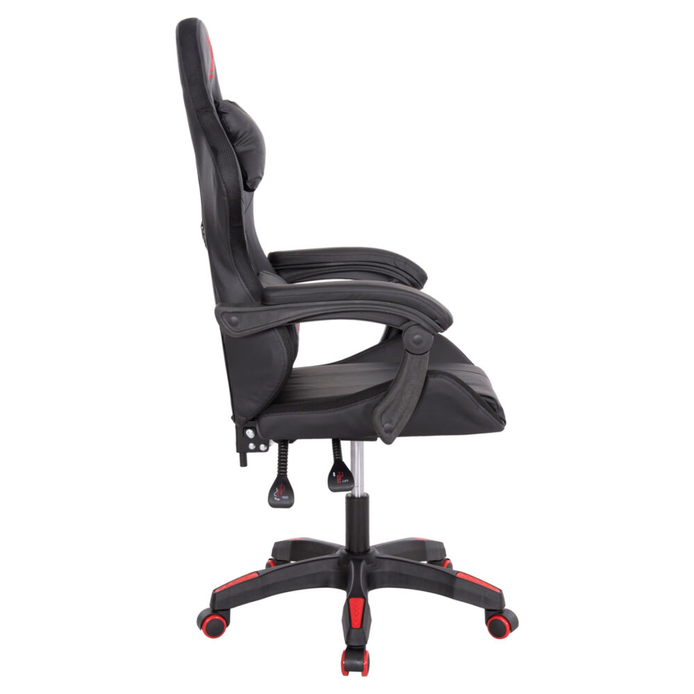ΠΟΛΥΘΡΟΝΑ GAMING FB91203.01 ΜΑΥΡΟ-ΚΟΚΚΙΝΟ PVC 58.5x100x120Υεκ.