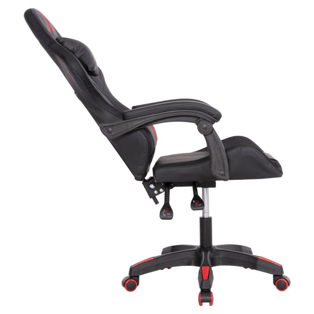 ΠΟΛΥΘΡΟΝΑ GAMING FB91203.01 ΜΑΥΡΟ-ΚΟΚΚΙΝΟ PVC 58.5x100x120Υεκ.