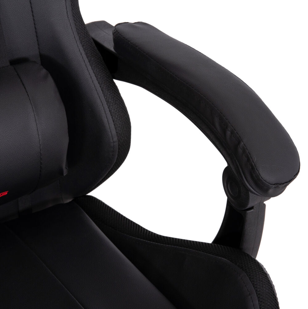 ΠΟΛΥΘΡΟΝΑ GAMING FB91203.01 ΜΑΥΡΟ-ΚΟΚΚΙΝΟ PVC 58.5x100x120Υεκ.