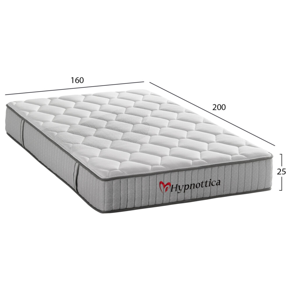 ΣΤΡΩΜΑ ΔΙΠΛΟ FB9748.06 POCKET SPRINGS--ΛΕΥΚΟ 160x200x25Υεκ.