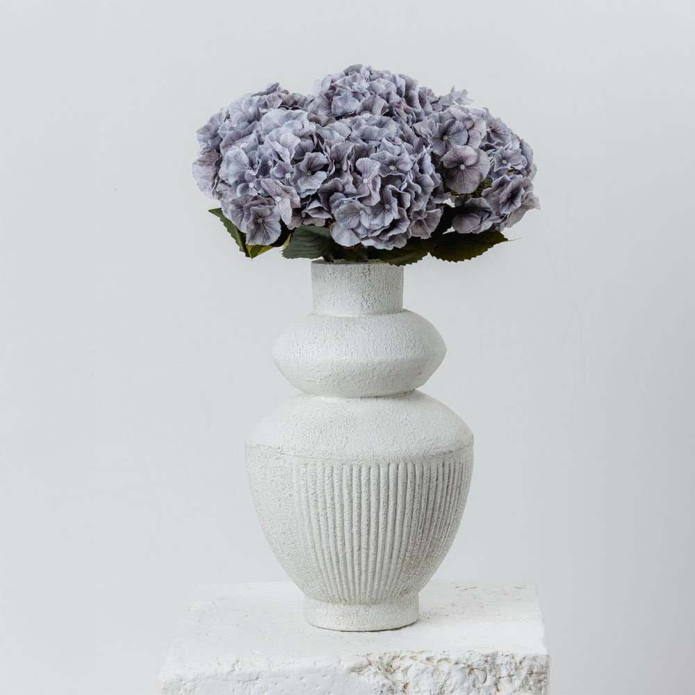 HYDRANGEA ΛΟΥΛΟΥΔΙ ΤΕΧΝΗΤΟ 52cm POLYESTER ΓΚΡΙ ΠΡΑΣΙΝΟ