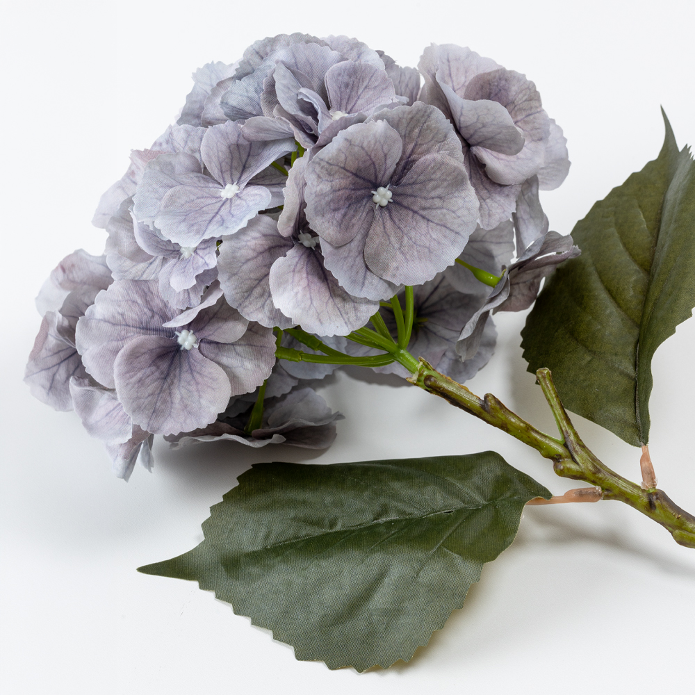 HYDRANGEA ΛΟΥΛΟΥΔΙ ΤΕΧΝΗΤΟ 52cm POLYESTER ΓΚΡΙ ΠΡΑΣΙΝΟ