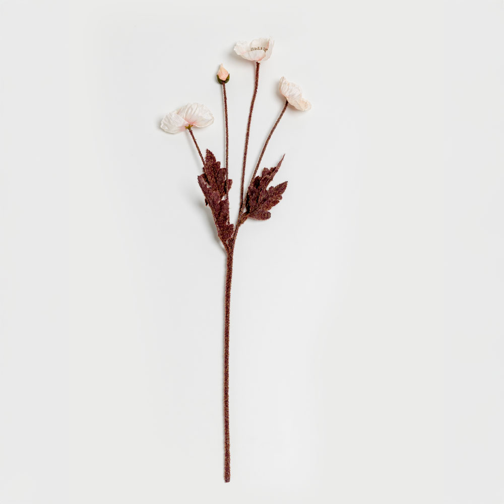 POPPY ΛΟΥΛΟΥΔΙ ΤΕΧΝΗΤΟ 60cm POLYESTER ΜΠΕΖ ΠΡΑΣΙΝΟ