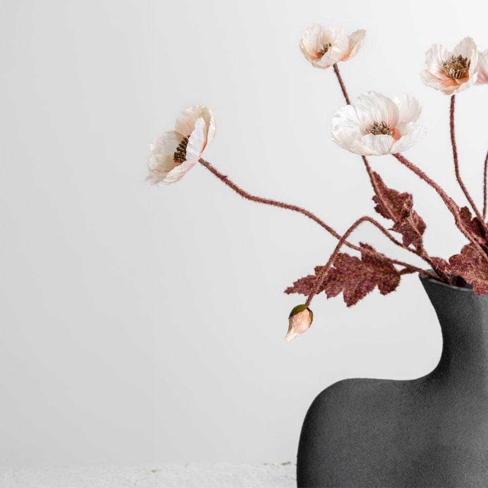 POPPY ΛΟΥΛΟΥΔΙ ΤΕΧΝΗΤΟ 60cm POLYESTER ΜΠΕΖ ΠΡΑΣΙΝΟ