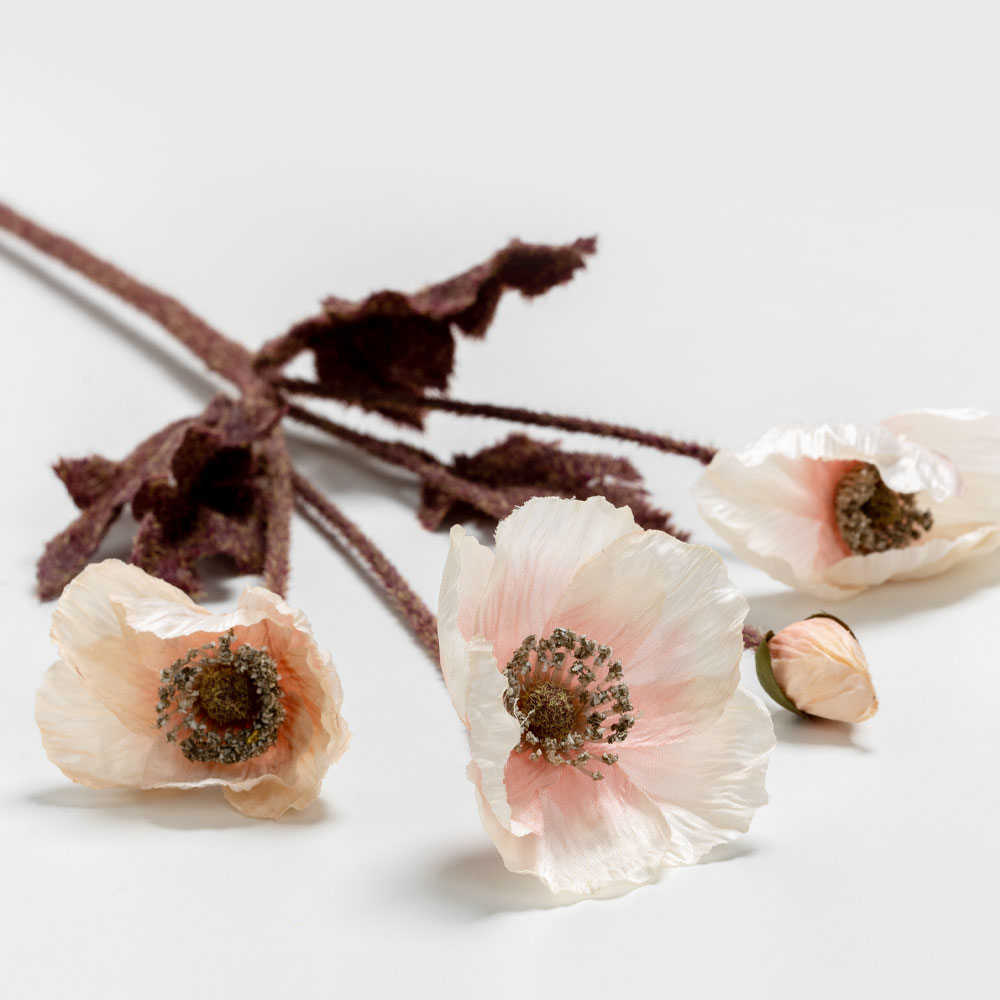 POPPY ΛΟΥΛΟΥΔΙ ΤΕΧΝΗΤΟ 60cm POLYESTER ΜΠΕΖ ΠΡΑΣΙΝΟ