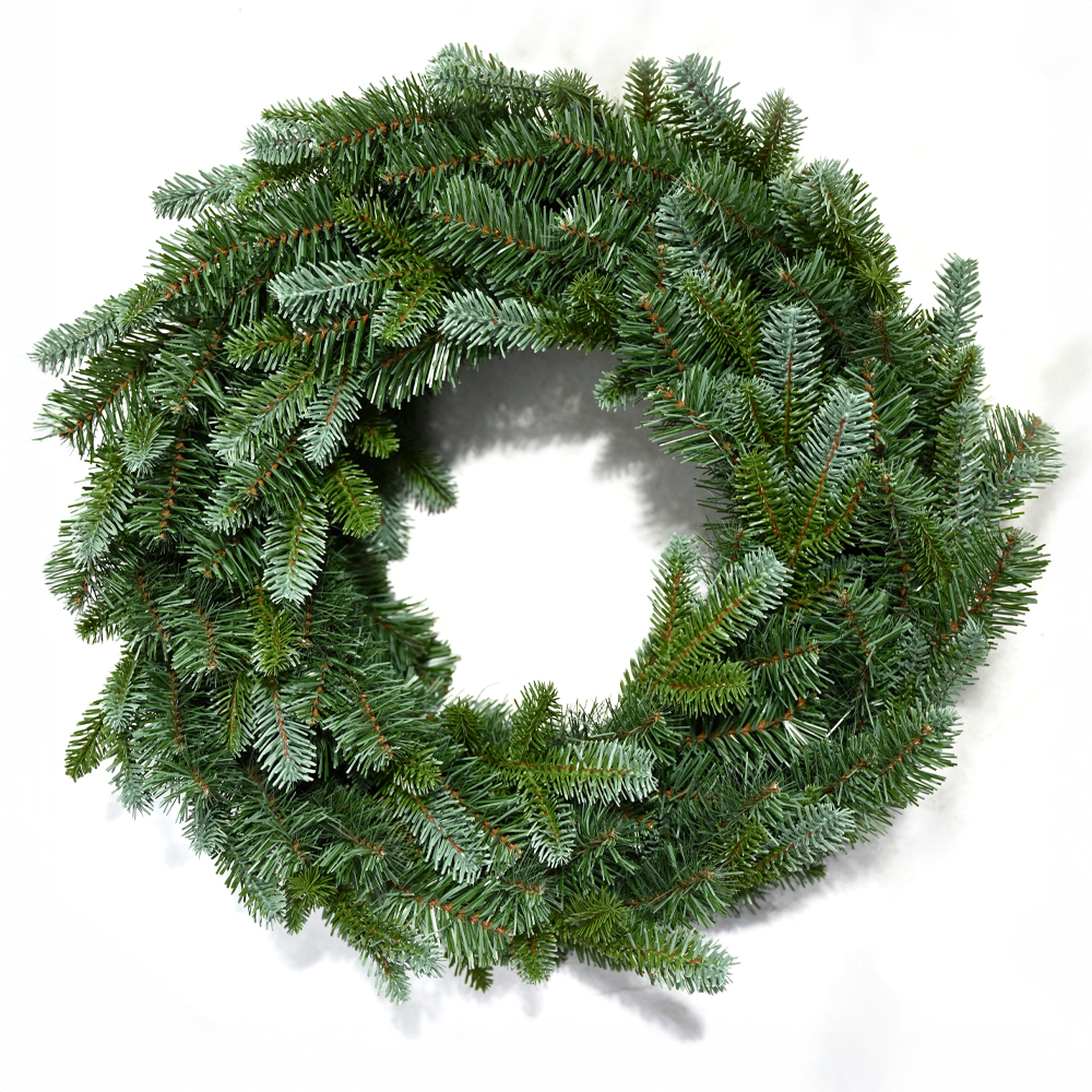 NATALE RING ΧΡΙΣΤΟΥΓΕΝΝΙΑΤΙΚΟ ΣΤΕΦΑΝΙ 50x8x50cm PE/PVC ΓΚΡΙ ΠΡΑΣΙΝΟ