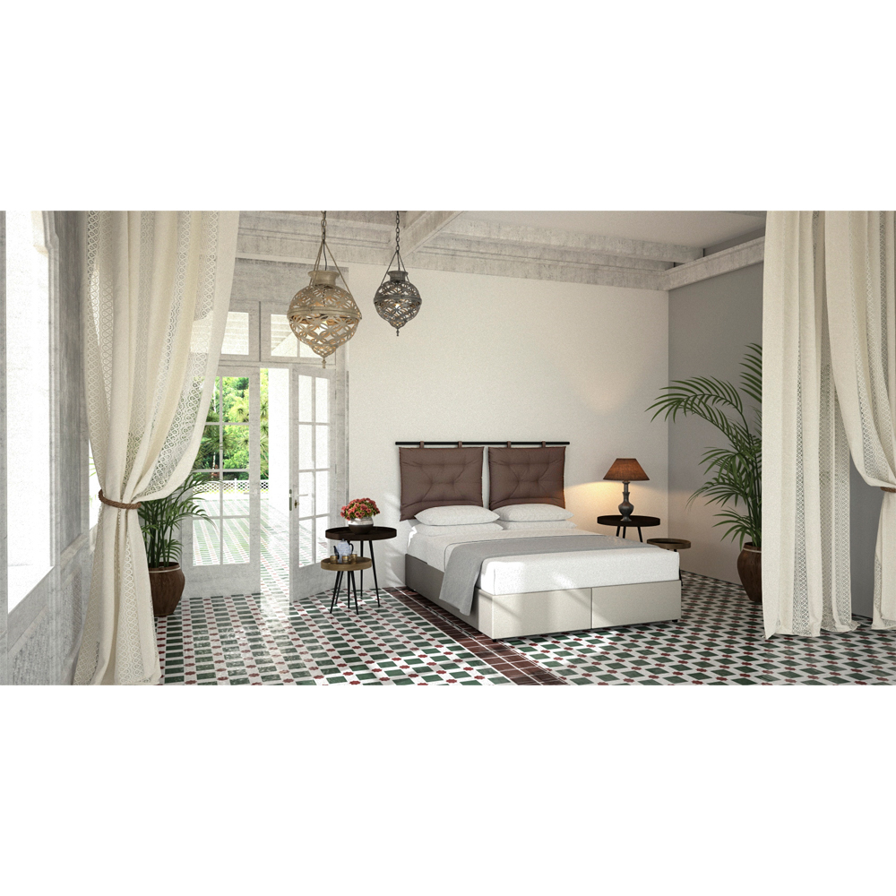 INTERNO ΒΑΣΗ ΜΕ ΑΠΟΘΗΚ.ΧΩΡΟ 160x200cm ΓΚΡΙ ΚΑΦΕ 20-914 200x160x34cm
