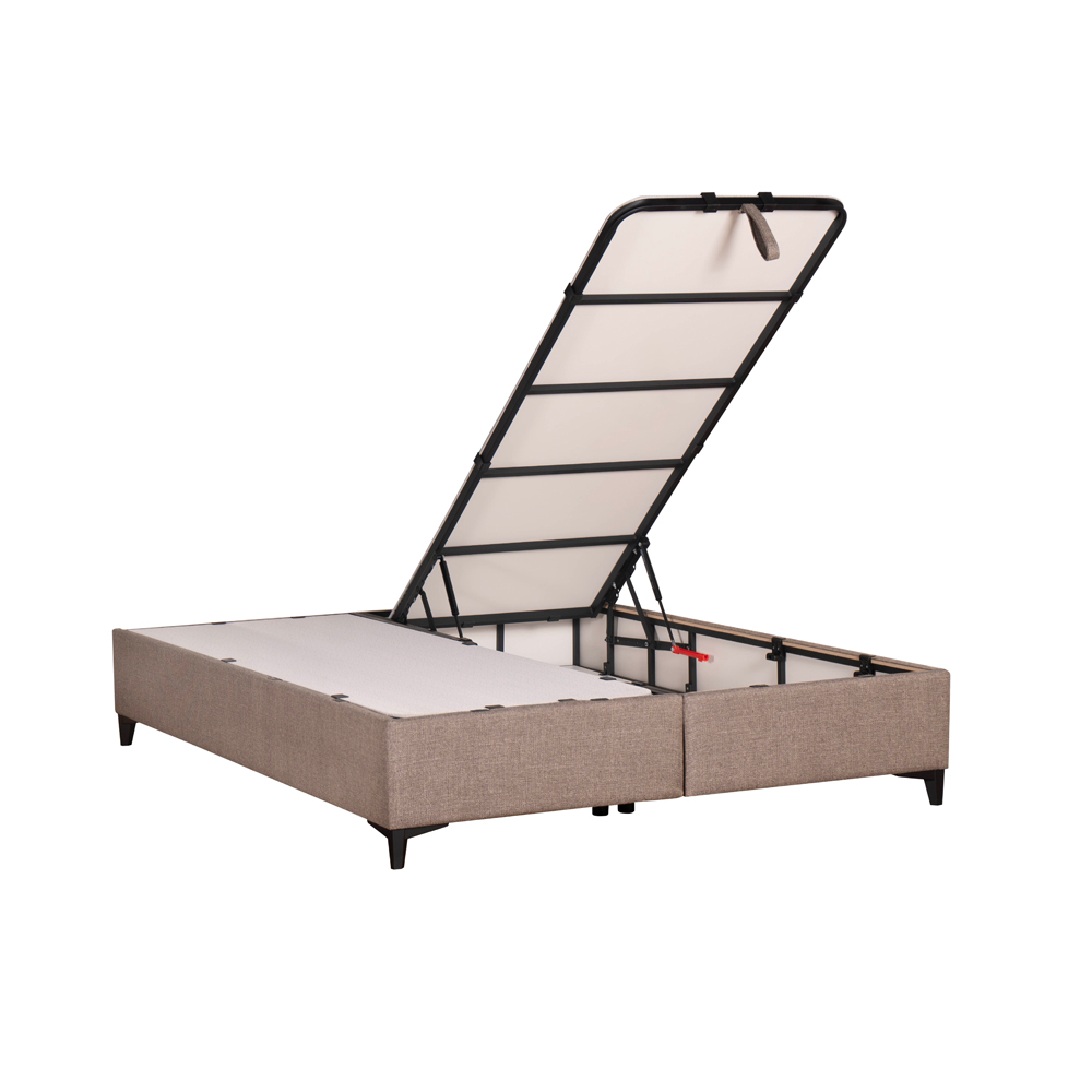 INTERNO ΒΑΣΗ ΜΕ ΑΠΟΘΗΚ.ΧΩΡΟ 160x200cm ΓΚΡΙ ΚΑΦΕ 20-914 200x160x34cm