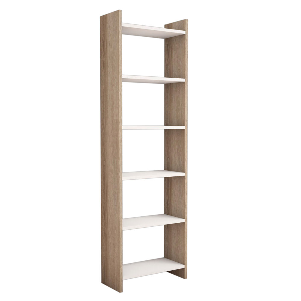 ΒΙΒΛΙΟΘΗΚΗ FB99226.12 ΜΕΛΑΜΙΝΗΣ SONΟMA-ΛΕΥΚΟ 48,5x22x160Υεκ.