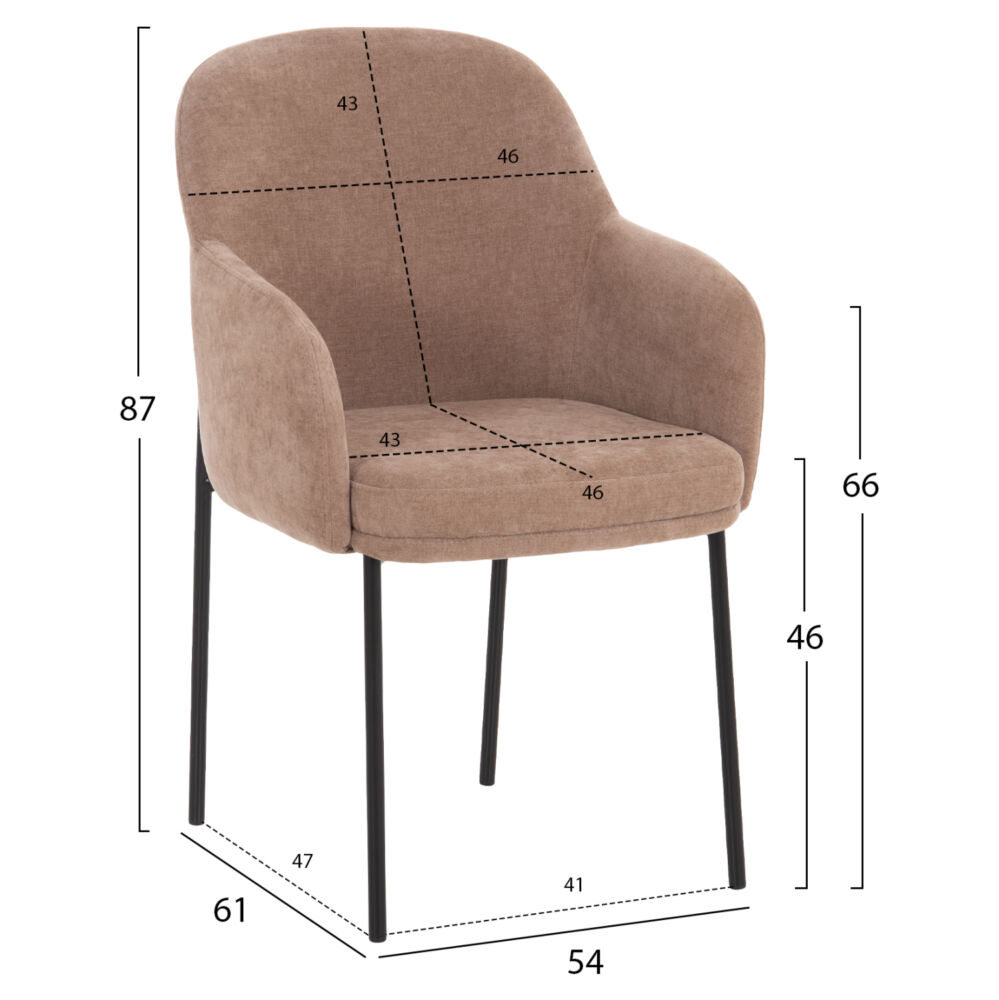 ΣΕΤ ΤΡΑΠΕΖΑΡΙΑΣ 5ΤΜΧ ΕΠΕΚΤΕΙΝΟΜΕΝΟ FB912106.03 MDF--ΥΦΑΣΜΑ TAUPE