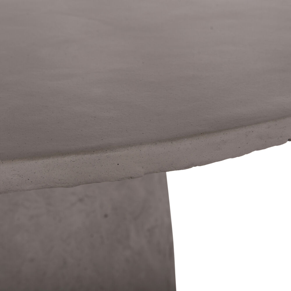 ΤΡΑΠΕΖΙ ΤΡΑΠΕΖΑΡΙΑΣ ΣΤΡΟΓΓΥΛΟ FB918154.03 FIBER CEMENT ΣΕ ΓΚΡΙ--Φ119,5x75,5Υεκ.