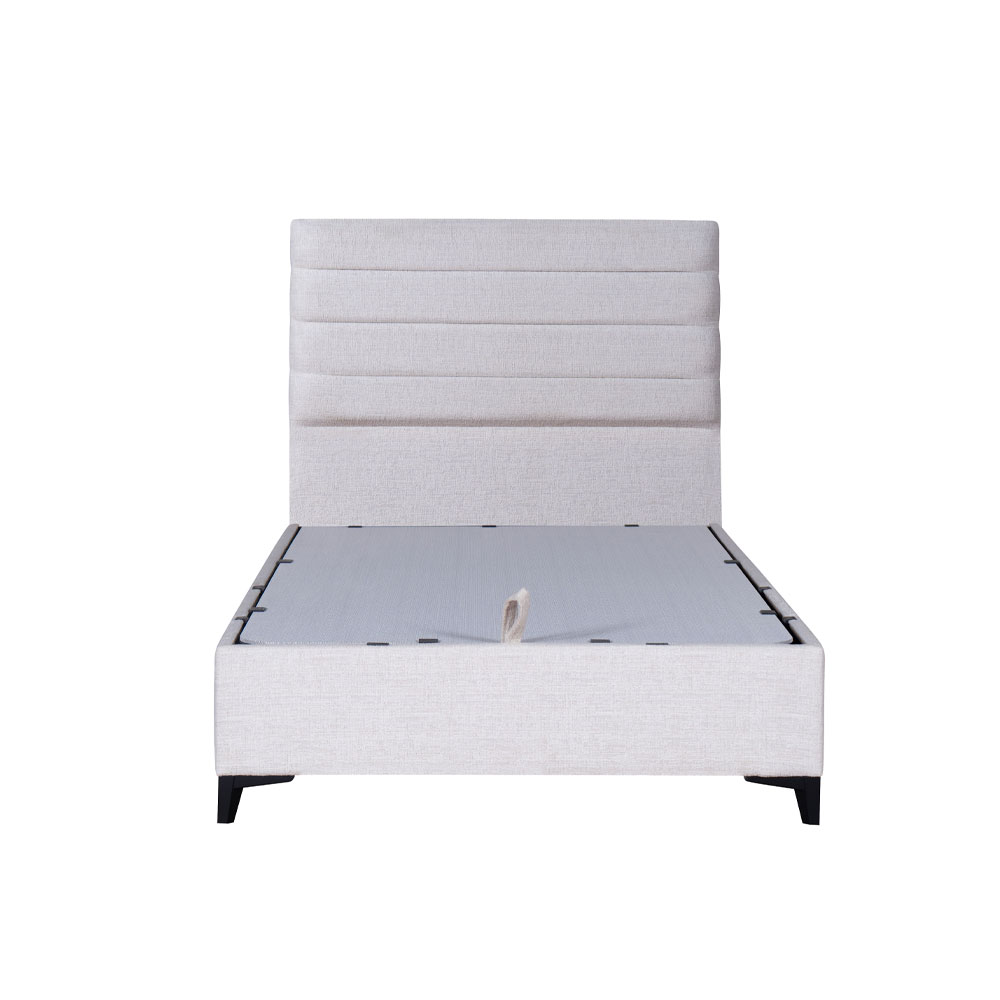STRATTA ΚΡΕΒΑΤΙ ΜΕ ΑΠΟΘΗΚ. ΧΩΡΟ (ΓΙΑ ΣΤΡΩΜΑ 120x200cm) OFF WHITE 06-900 208x127x121cm