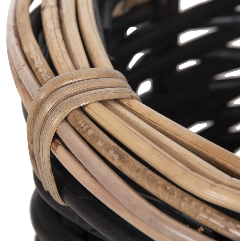 ΣΕΤ 2 ΚΑΛΑΘΙΑ FB94379 ΜΑΥΡO&ΦΥΣΙΚΟ ΧΡΩΜΑ- CL RATTAN Φ61+Φ45εκ.