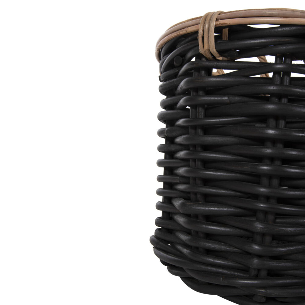ΣΕΤ 2 ΚΑΛΑΘΙΑ FB94379 ΜΑΥΡO&ΦΥΣΙΚΟ ΧΡΩΜΑ- CL RATTAN Φ61+Φ45εκ.