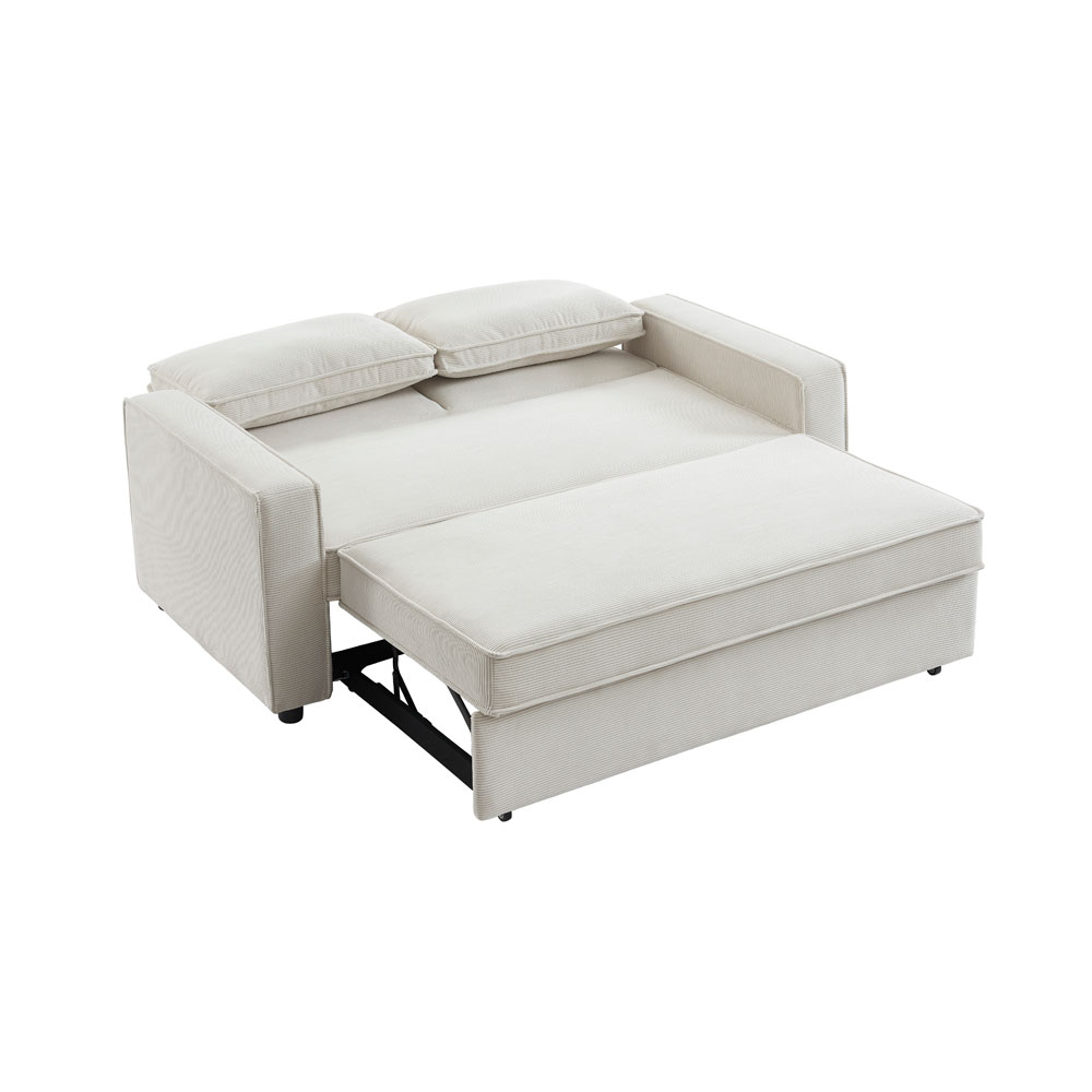 CUBO ΚΑΝΑΠΕΣ ΚΡΕΒΑΤΙ 3ΘΕΣΙΟΣ OFF WHITE 172x89x89cm