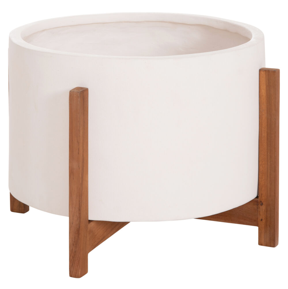 ΓΛΑΣΤΡΑ/ΚΑΣΠΟ ΕΣΩΤ.ΧΩΡΟΥ FB94682.02L FIBER CEMENT ΛΕΥΚΟ-TEAK ΒΑΣΗ Φ50x35Υεκ