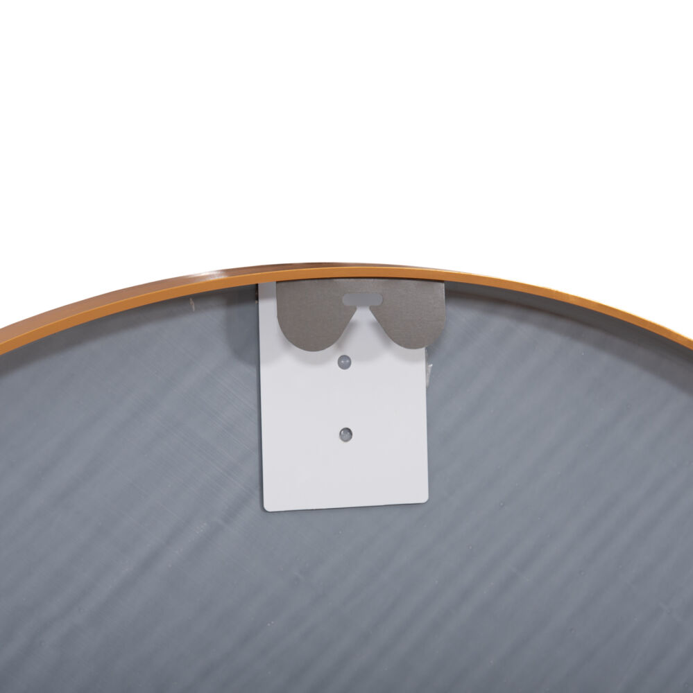 ΚΑΘΡΕΠΤΗΣ ΤΟΙΧΟΥ FB94498.30 ΠΛΑΙΣΙΟ ΣΤΡΟΓΓΥΛΟ ΑΛΟΥΜΙΝΙΟΥ ΧΡΥΣΟ Φ80εκ